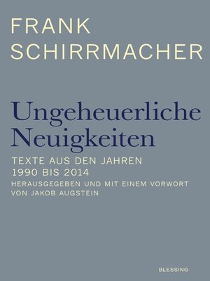 cover image of Ungeheuerliche Neuigkeiten